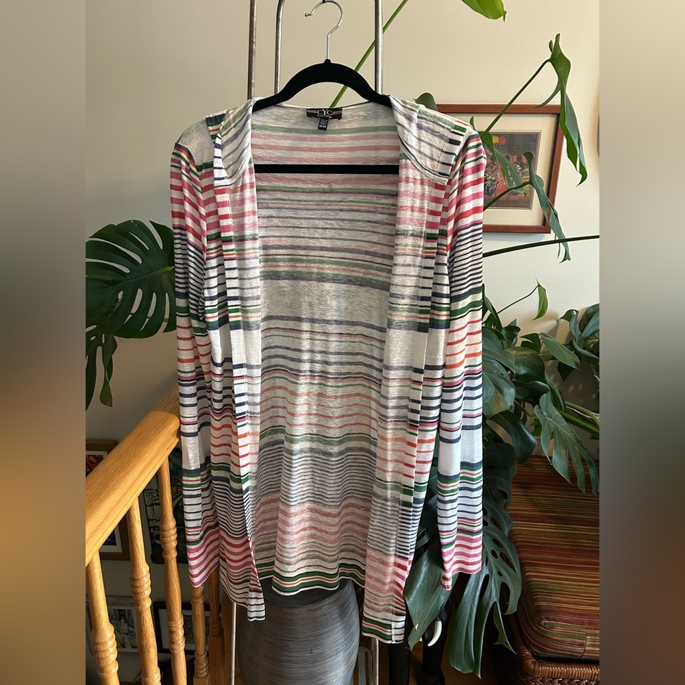 CYC - Coco Y Club Striped Multicolor Women's light duster